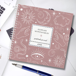 Motivational Celestial Gratitude Journal Notizblock