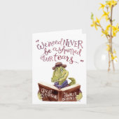 Motivational Charles Dickens Quote Watercolor Croc Karte (Gelbe Blume)