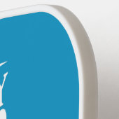 Motivational CHOICE custom monogram Pickleball Pad Schläger (Linke Seite)