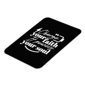 Motivational Christian Quote – Charge Your Faith Magnet (Linke Seite)