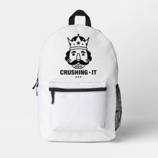 Motivational Crushing It Daily Hustle Mindset Succ Bedruckter Rucksack