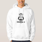 Motivational Crushing It Daily Hustle Mindset Succ Hoodie (Vorderseite)