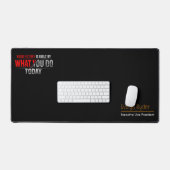motivational desk mat - Custom Name & Job Title  Schreibtischunterlage (Tastatur & Maus)