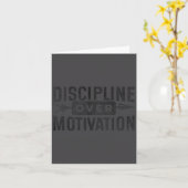 Motivational Discipline Over Motivation Insrationa Karte (Gelbe Blume)