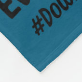 Motivational down syndrome awareness cat t21 fleecedecke (Ecke)