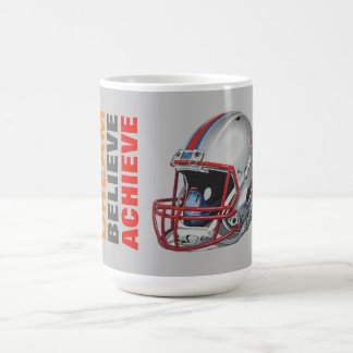 Motivational Dream Believe Achieve Football Kaffeetasse