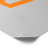 Motivational Dream Believe Achieve Football Poster (Ecke)