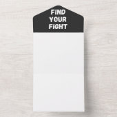 Motivational Find Your Fight Quote Art All In One Einladung (Innen)