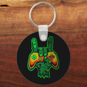 Motivational Find Your Fight Quote Art Schlüsselanhänger (Rückseite)