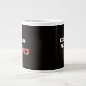 Motivational Fitness Black Jumbo-Tasse (Vorderseite)