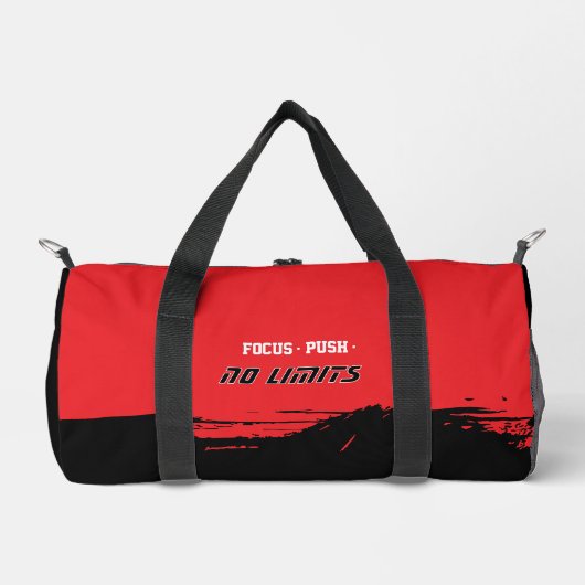 Motivational Fitness Red Duffle Bag (Vorderseite)