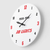 Motivational Fitness Wall Clock Große Wanduhr (Winkel)