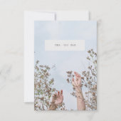 Motivational Flat Thank You Card Dankeskarte (Vorderseite)