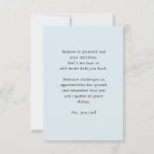 Motivational Flat Thank You Card Dankeskarte (Rückseite)