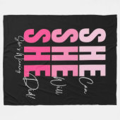 Motivational Fleece Blanket for Women (Vorderseite (Horizontal))