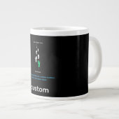 Motivational Focus Steps Ahead Quote – Minimalist Jumbo-Tasse (Vorderseite Rechts)