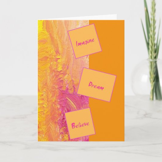 Motivational Greeting Card Karte (Vorderseite)