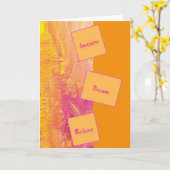Motivational Greeting Card Karte (Gelbe Blume)