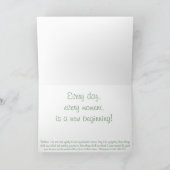 Motivational Greeting Card w/ Scripture Karte (Innenseite)