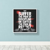 Motivational Gym Wall Art - Suffer the Pain of Dis Leinwanddruck (Insitu (Holzboden))