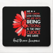 Motivational Heart Health Sunflower Heart Disease  Mousepad (Vorne)