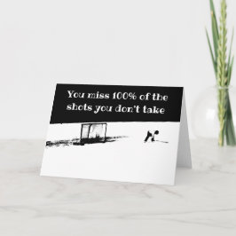 Motivational Hockey Card Karte