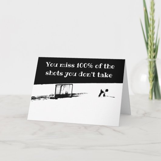 Motivational Hockey Card Karte (Vorderseite)