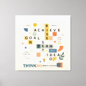 Motivational inspirational minimalist typography  leinwanddruck (Vorderseite)