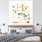 Motivational inspirational minimalist typography  leinwanddruck (Insitu (Schlafzimmer))