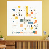 Motivational inspirational minimalist typography  leinwanddruck (Insitu (Wohnzimmer))