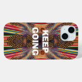Motivational “Keep Going” Cell Phone Cover (Rückseite (Horizontal))