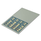 Motivational Life Advice notepad Notizblock (angewinkelt)