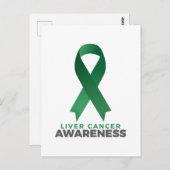 Motivational Liver Cancer Awareness quotes sayings Postkarte (Vorne/Hinten)