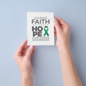 Motivational Liver Cancer Awareness Sayings Flyer (Gruppe)