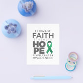 Motivational Liver Cancer Awareness Sayings Flyer (Einzeln)