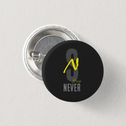 Motivational Minimal Button Pin – Positive Energy (Vorne & Hinten)