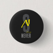 Motivational Minimal Button Pin – Positive Energy  (Vorderseite)