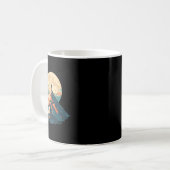 Motivational Mountain Peak Climbing Design - Natur Kaffeetasse (Vorderseite Links)