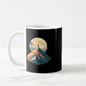 Motivational Mountain Peak Climbing Design - Natur Kaffeetasse (Links)