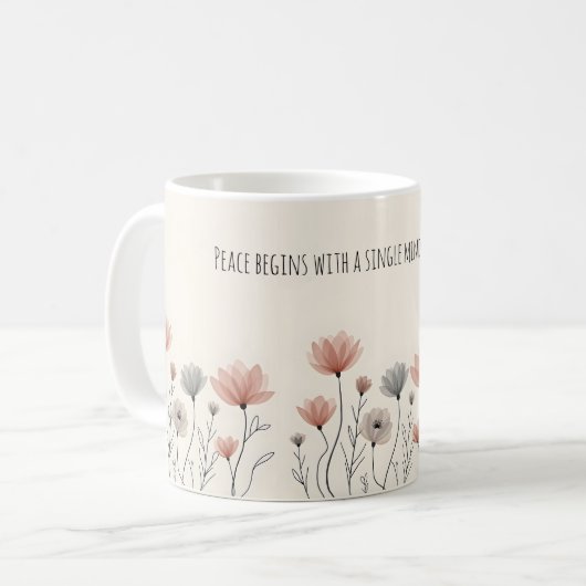 Motivational Peace Mug  Kaffeetasse (Vorderseite Links)