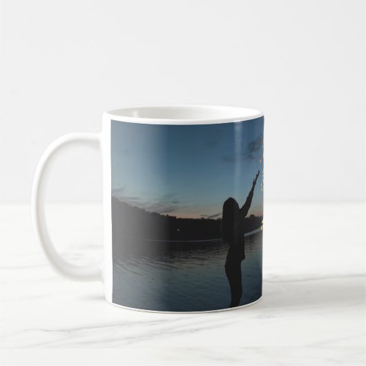 Motivational Peace Quote Mug: Finding True Peace Kaffeetasse (Links)