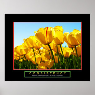 Motivational Poster - "Consistency" - 22"x28"