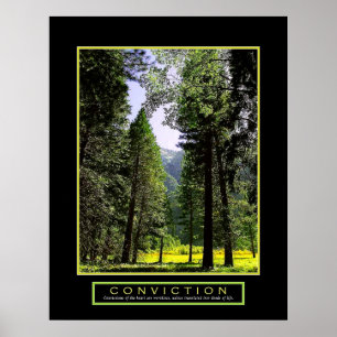 Motivational Poster - "Conviction" - 22"x28"
