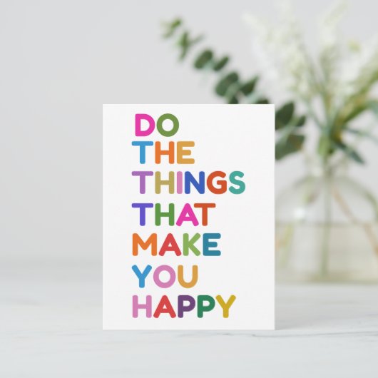 motivational postkarte (Stehend Vorderseite)