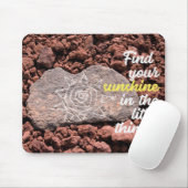 Motivational Quot Sun On Lava Rock Mousepad (Mit Mouse)
