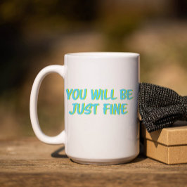 Motivational Quote and Encouragement-Block Letters Kaffeetasse