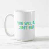 Motivational Quote and Encouragement-Block Letters Kaffeetasse (Links)