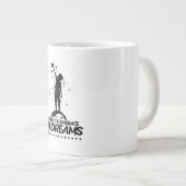 motivational quote design Jumbo-Tasse (Vorderseite Rechts)