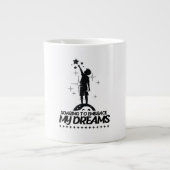 motivational quote design Jumbo-Tasse (Vorderseite)