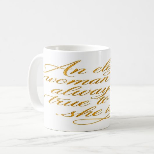 Motivational Quote for Women Mug Kaffeetasse (Vorderseite Links)